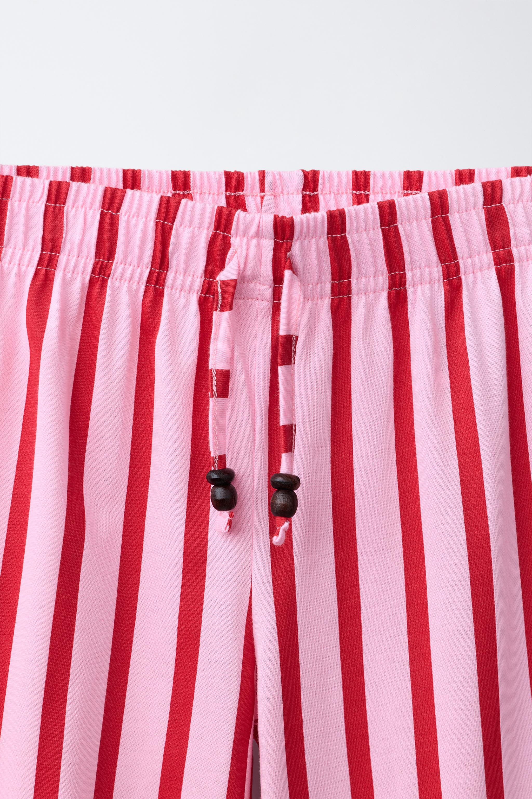 WIDE LEG STRIPED PANTS
